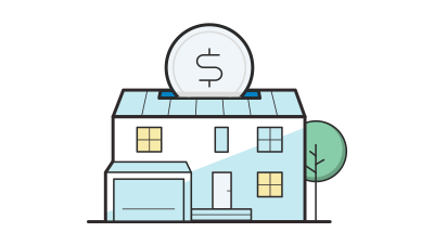 A house being interpreted as a piggy bank.